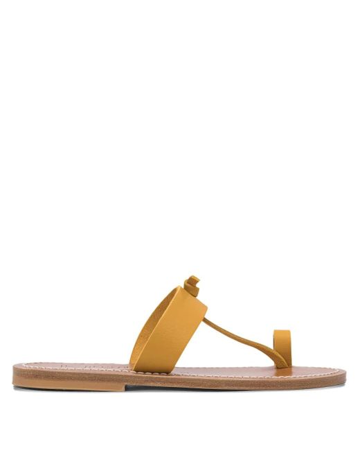 K. Jacques Brown Zehensteg-Sandalen mit Knoten