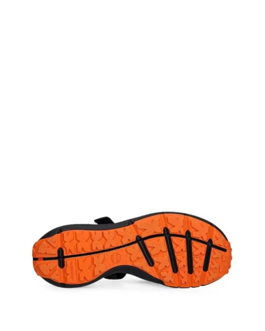 Timberland Black Touch-Strap Leather Sandals for men