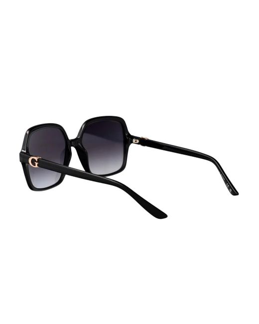 GUESS EYEWEAR Blue Square-Frame Logo Sunglasses
