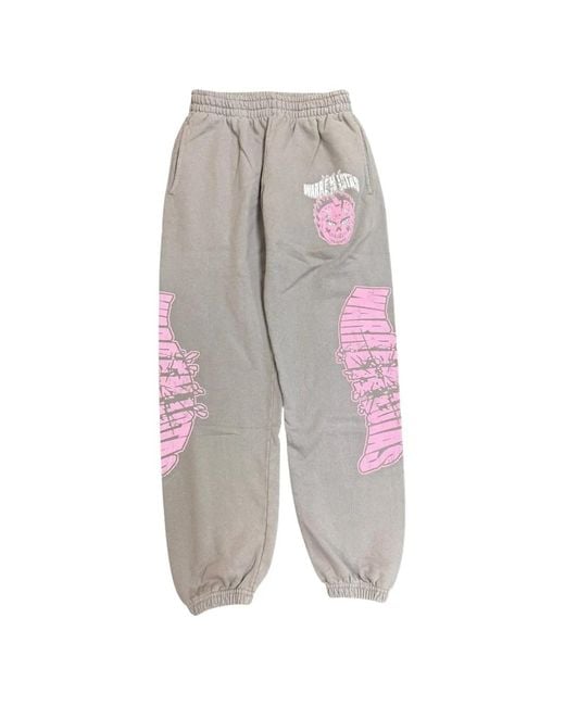 Warren Lotas Gray Mask Logo Track Pants for men