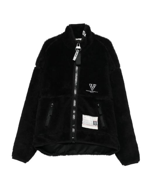 Maison Mihara Yasuhiro Black Amateur Sewn Wide Back Boa Blouson for men