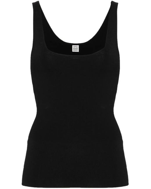 Totême  Black Fein Gestricktes Top