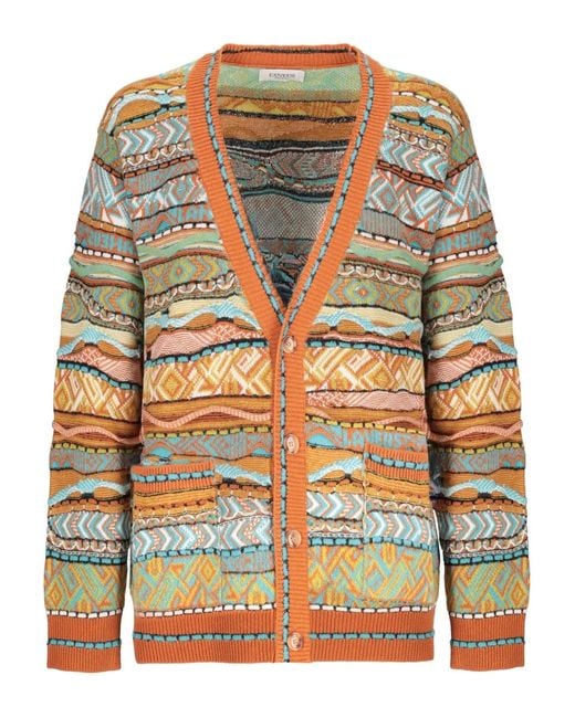 Laneus Gray Cardigan À Col V for men