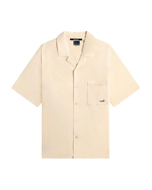 Ksubi Natural Logo-Embroidered Shirt for men