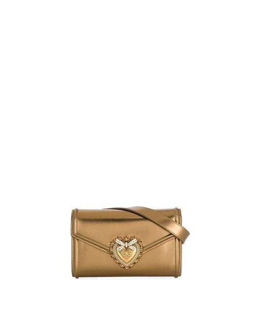 Dolce & Gabbana Natural Gürteltasche mit "Sacred Heart"-Logo