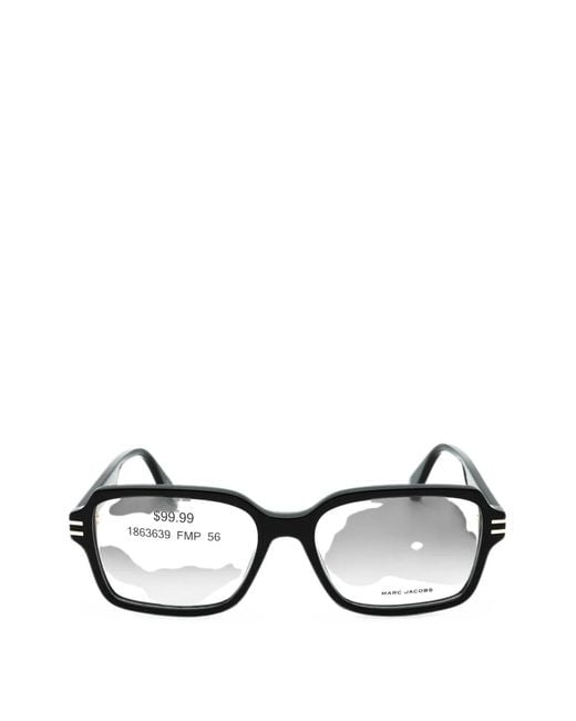 Marc Jacobs Black Rectangle-Frame Glasses for men