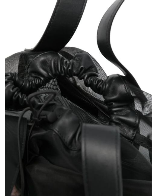 Simone Rocha Black Mesh Tote Bag