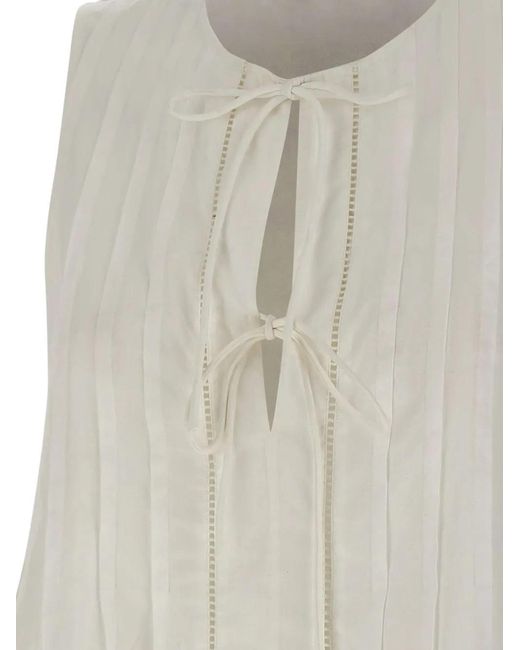 Boss White Ilenna Blouse
