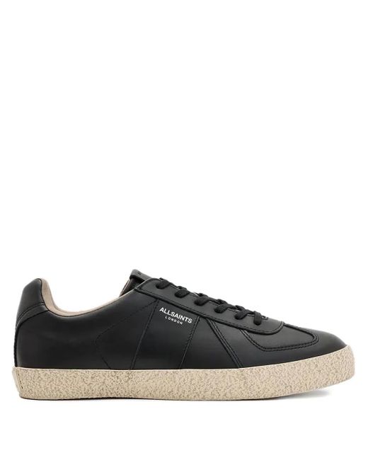 Zapatillas bajas con cordones AllSaints de hombre de color Black