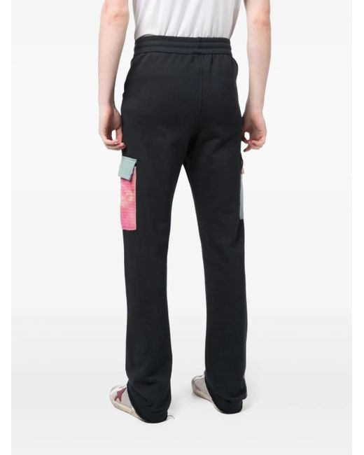 Alchemist Black Flap-Pocket Track Pants for men