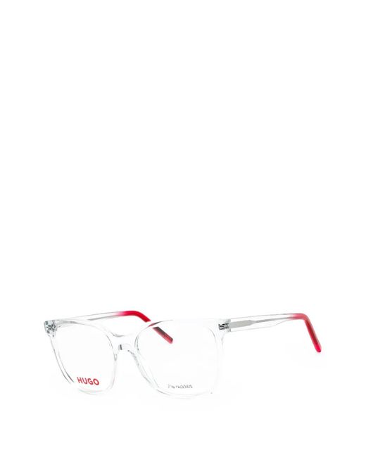HUGO Natural Rectangle-Frame Glasses for men