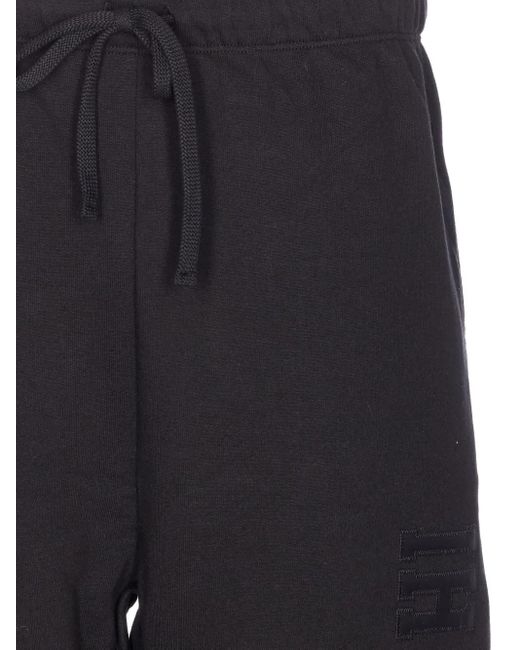 Ih Nom Uh Nit Blue Elasticised Logo-Patch Track Pants for men
