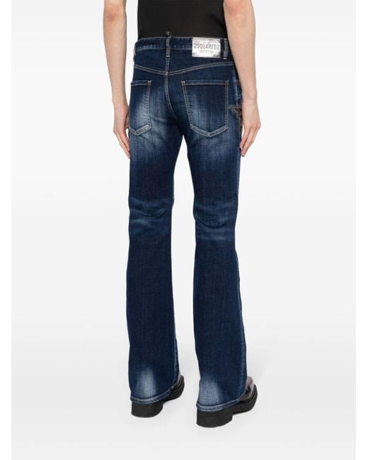 DSquared² Blue Super Star Rhinestone-embellished Jeans for men