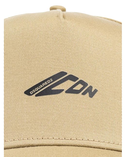 DSquared² Natural Icon-Print Cap for men