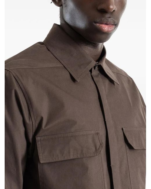 Rick Owens Brown Work Shirt for men