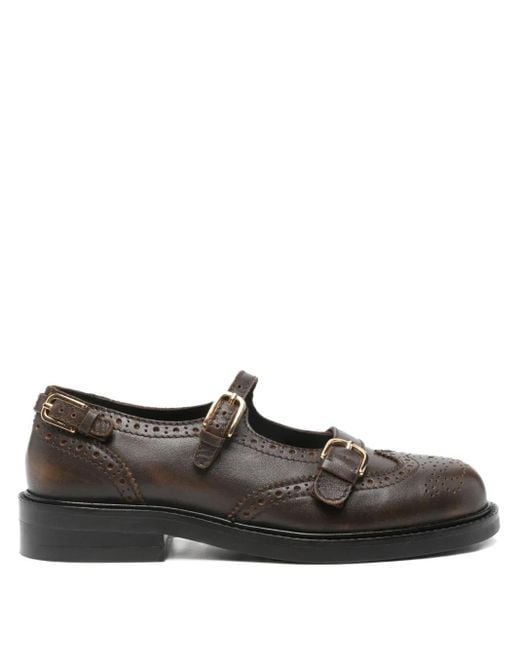 Sandro Brown Loafer Mit Budapestermuster