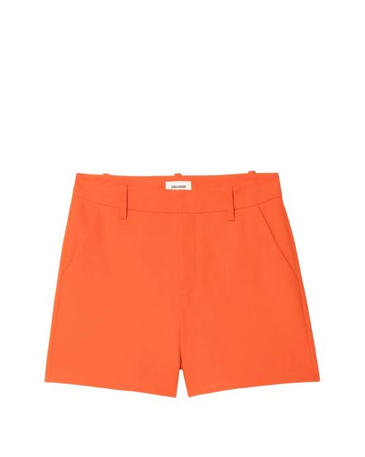 Zadig & Voltaire Orange Sidou Shorts