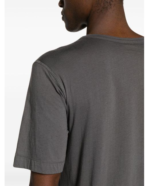 Dries Van Noten Gray Crew-neck Cotton T-shirt for men