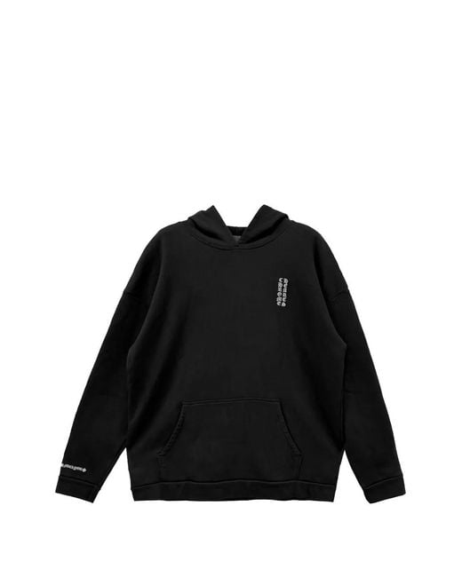 Chrome Hearts Black Embroidered Logo-Print Hoodie for men