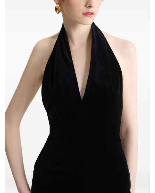 Patou Black Velvet Dress