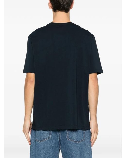 A.P.C. Blue Printed T-Shirt for men