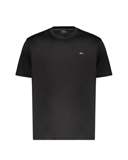 Paul & Shark Black Logo-Print T-Shirt for men