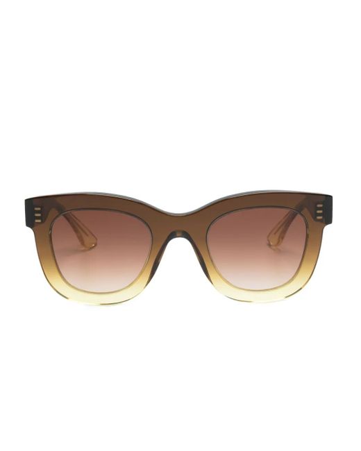 Thierry Lasry Gambly スクエアフレーム サングラス Brown