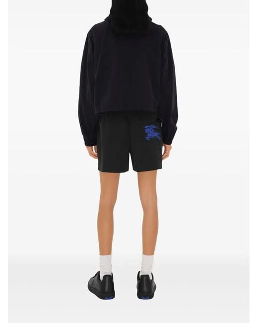 Burberry Black Nylon Shorts