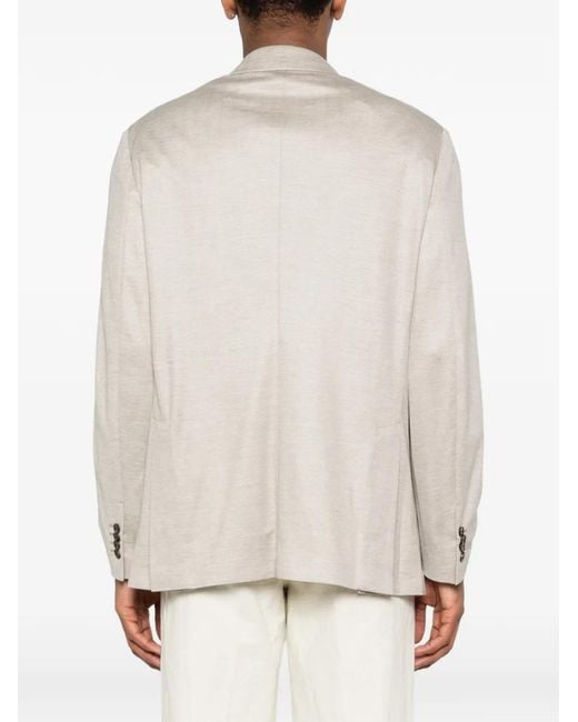 Brioni White Button-Fastening Blazer for men
