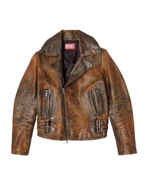 DIESEL Brown Jackets for men