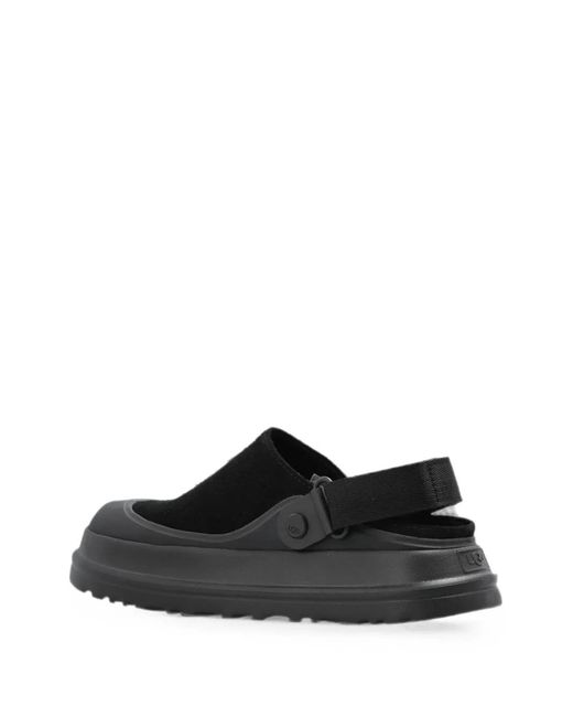 Ugg Black Goldenglow Suede Sandals