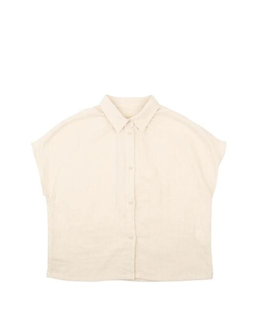 Naked & Famous Natural Billie Double-Weave Gauze Shirt