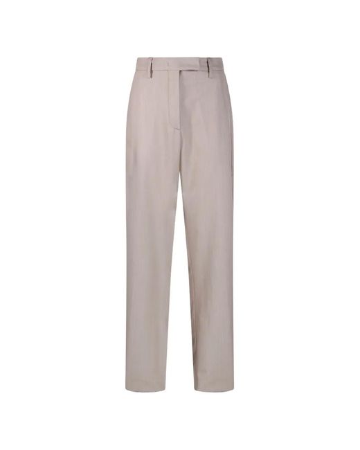 Thelatest Gray Pantalon Ceinturé Deva