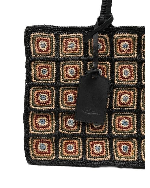 Borsa Tote Squadrata di IBELIV in Black