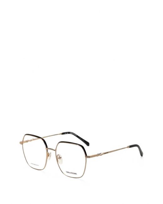 Zadig & Voltaire White Geometric-Frame Glasses
