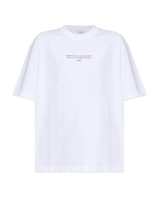 Off-White c/o Virgil Abloh White T-Shirt aus Baumwolle