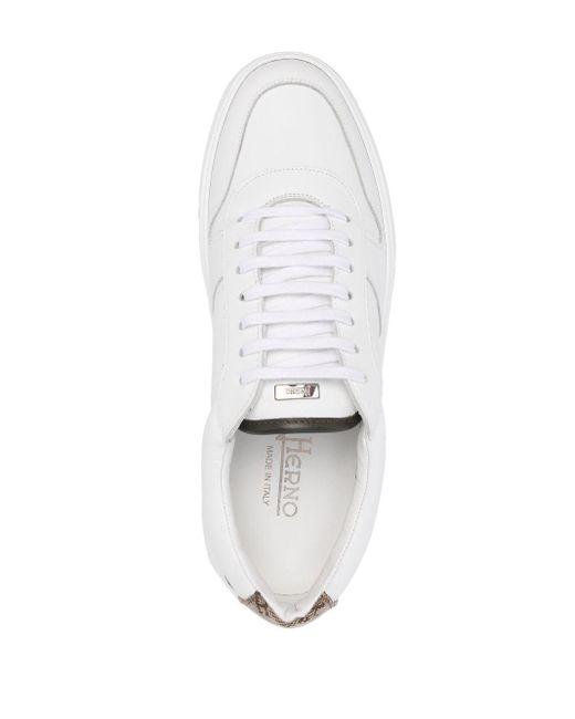 Herno Sneakers Met Monogram in het White voor heren