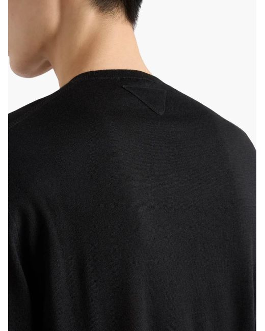Jersey Con Cuello Redondo Prada de hombre de color Black
