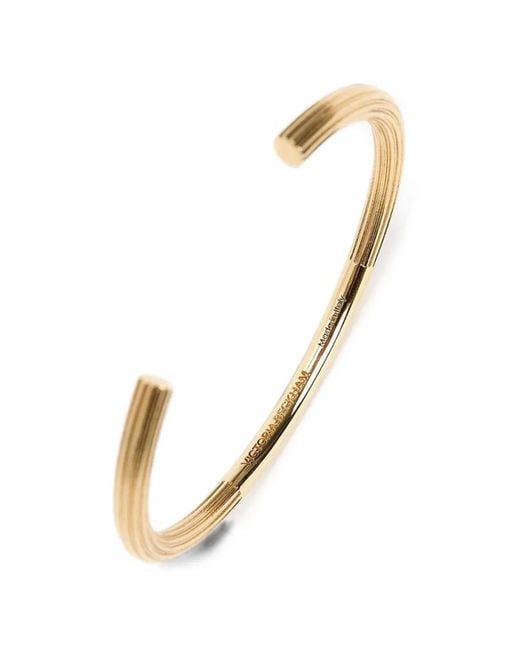 Victoria Beckham White Cufflink Bracelet