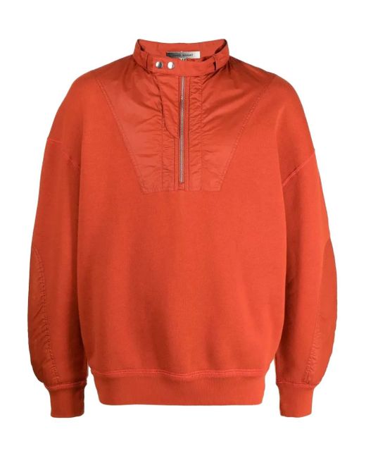 Isabel Marant Sweatshirt mit Reißverschluss in Orange für Herren