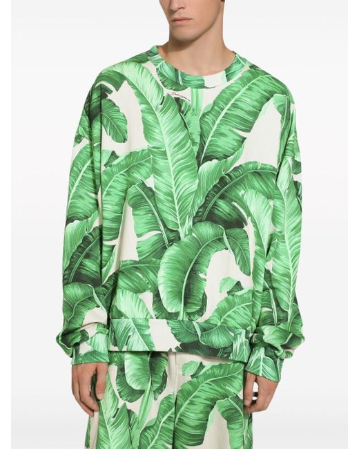 Dolce & Gabbana Sweater Met Print in het Green voor heren