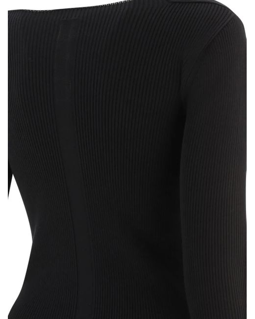 Rick Owens Black Ribbed Top