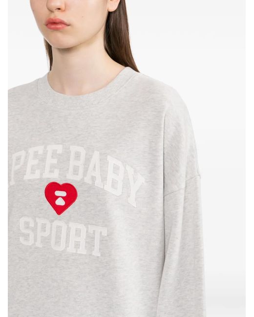 AAPE BY A BATHING AP White Sweat À Logo Brodé