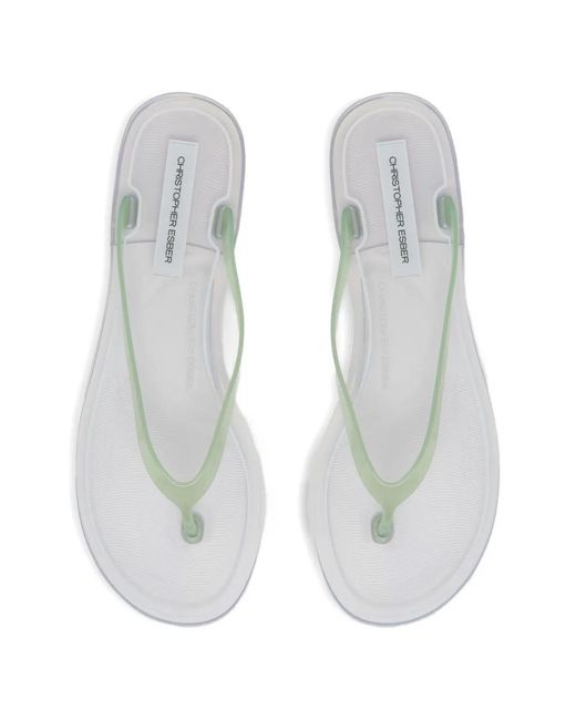 Christopher Esber Green Jo Flip-Flops
