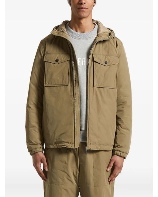 Giacca Con Cappuccio E Tasche di Peserico in Natural da Uomo