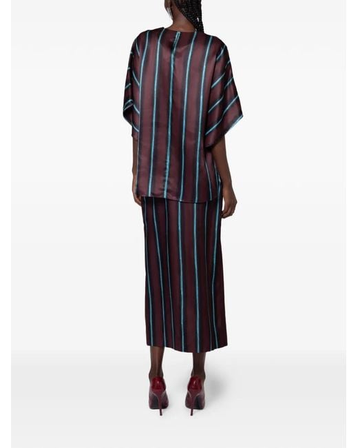 Roksanda Blue Nadra Striped Top