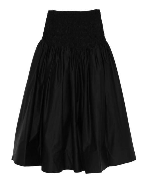 Self-Portrait Black Maxirock mit Einsätzen