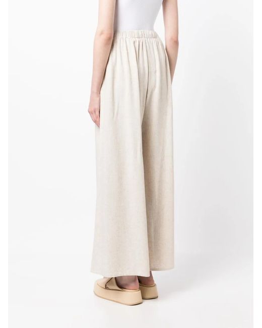 By Malene Birger Natural Pisca High-Waisted Palazzo Pants