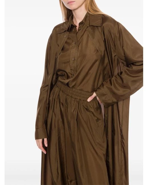 Philosophy Di Lorenzo Serafini Natural Habotai Silk Wash Long Coat