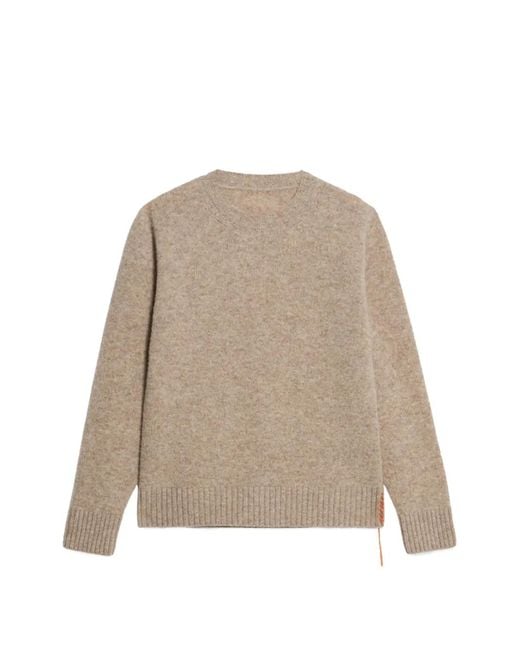 Fortela Natural Ribbed Crew Neck Sweater for men